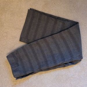 Grey-check dress pants trousers